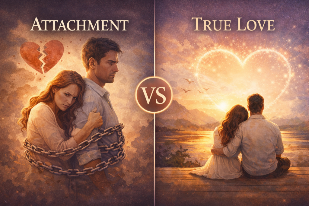 difference between attachment and true love in relationships