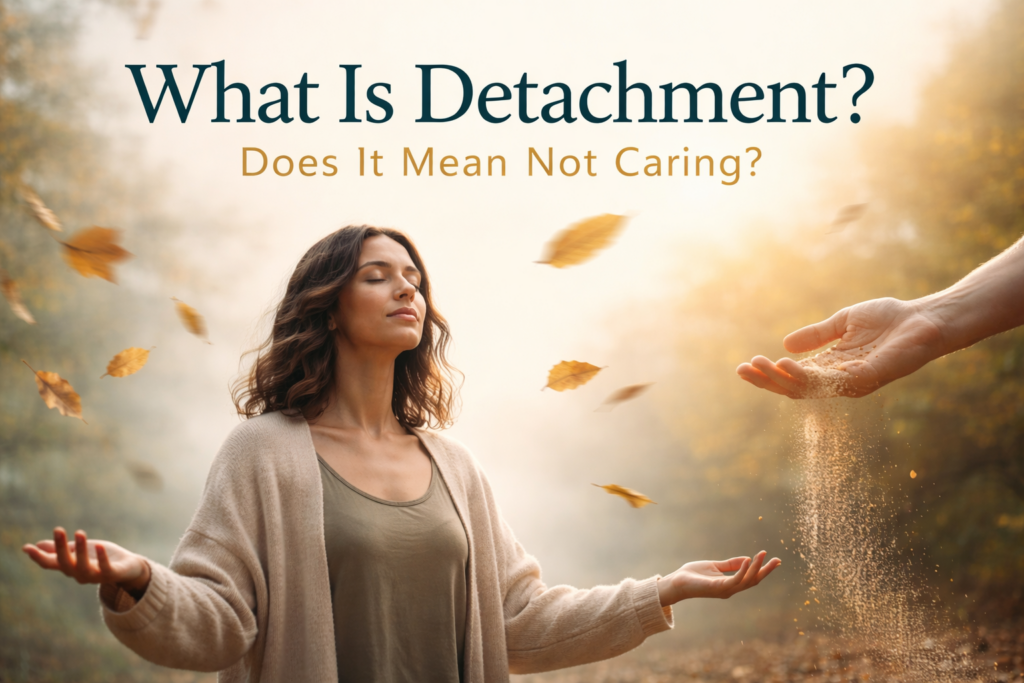 what is detachment philosophical meaning of emotional freedom and letting go