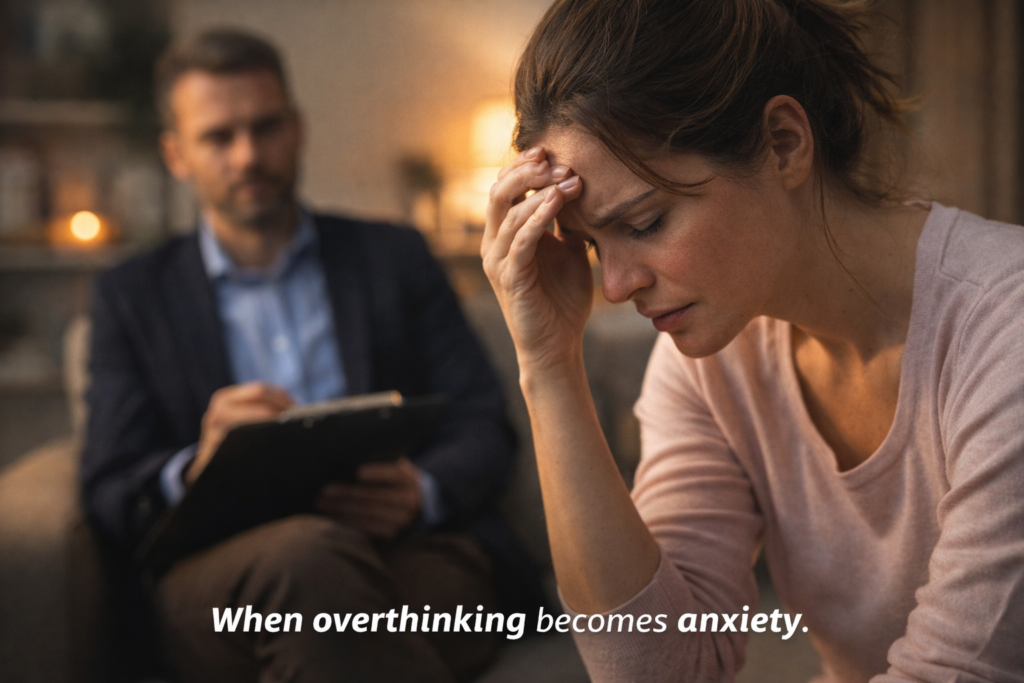 when overthinking becomes anxiety and emotional distress